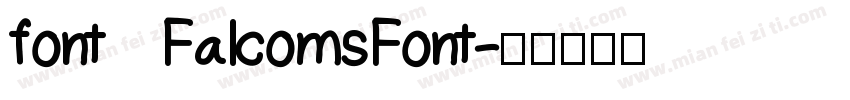 font   FalcomsFont字体转换